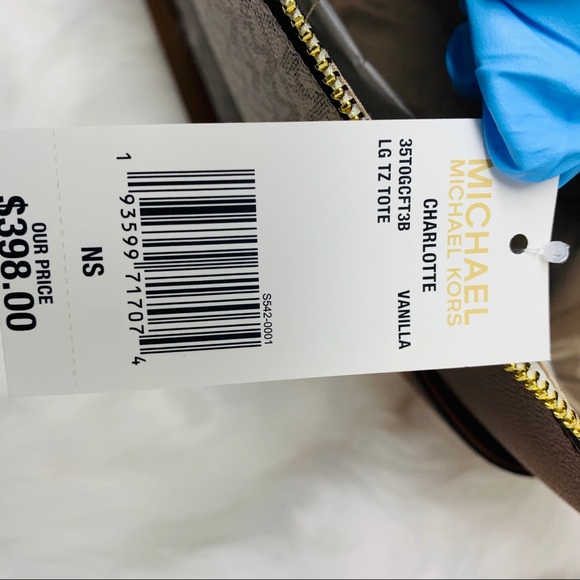 Michael kors large Charlotte tote vanilla white - Picture 10 of 10